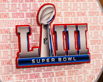 New England Patriots Super Bowl LIII CRAFT SERIES 3D Embossed Metal Wall Art