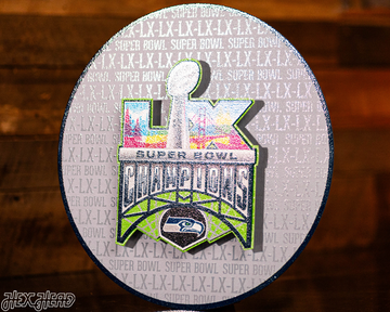 Seattle Seahawks Super Bowl LX CRAFT SERIES 3D Embossed Metal Wall Art