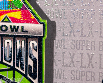 Seattle Seahawks Super Bowl LX CRAFT SERIES 3D Embossed Metal Wall Art