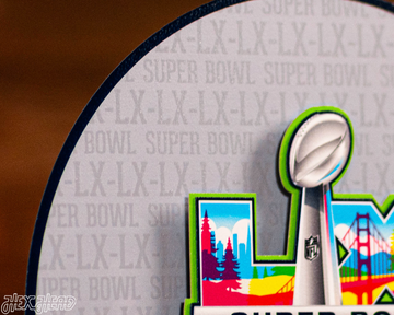 Seattle Seahawks Super Bowl LX CRAFT SERIES 3D Embossed Metal Wall Art
