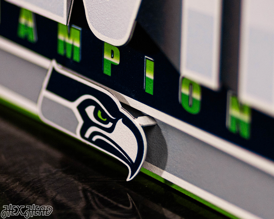Seattle Seahawks Super Bowl XLVIII CHAMPIONS! 3D Metal Wall Art