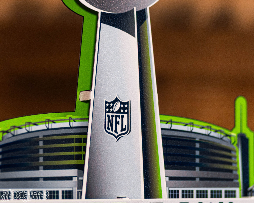 Seattle Seahawks Super Bowl XLVIII CHAMPIONS! 3D Metal Wall Art