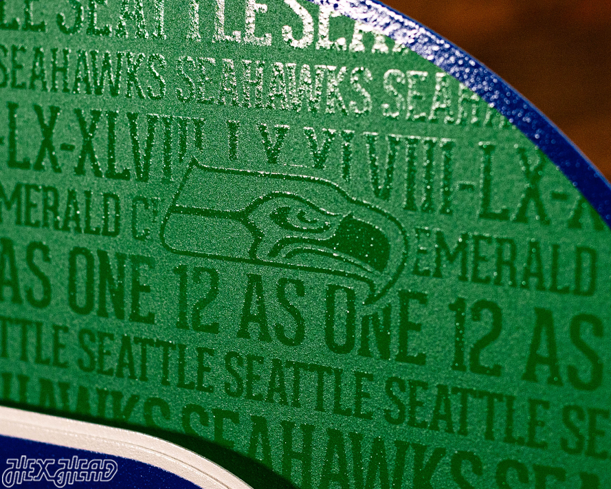 Seattle Seahawks CRAFT SERIES 3D Embossed Metal Wall Art