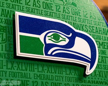 Seattle Seahawks CRAFT SERIES 3D Embossed Metal Wall Art