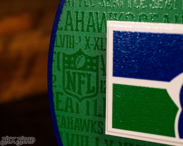 Seattle Seahawks CRAFT SERIES 3D Embossed Metal Wall Art