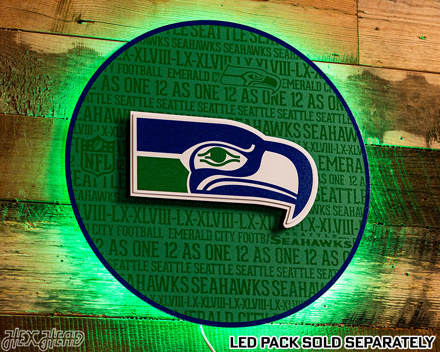 Seattle Seahawks CRAFT SERIES 3D Embossed Metal Wall Art