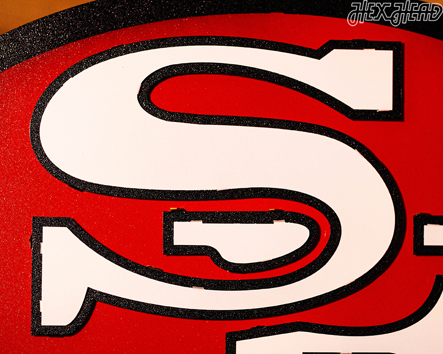San Francisco 49ers "1989" Vintage Logo 3D Metal Wall Art