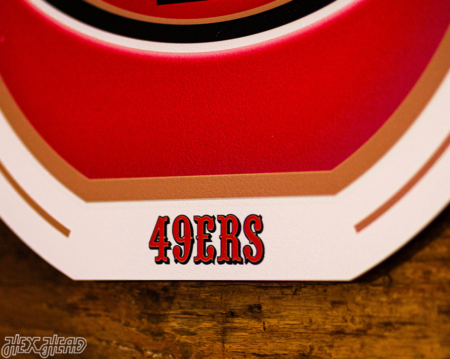 VARSITY Collection- SINGLE Layer San Francisco 49ers Metal Wall Art