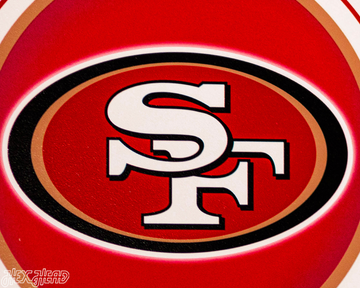 VARSITY Collection- SINGLE Layer San Francisco 49ers Metal Wall Art