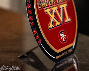 San Francisco 49ers Super Bowl XVI "DOUBLE PLAY" On The Shelf or On The Wall