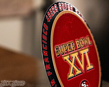 San Francisco 49ers Super Bowl XVI "DOUBLE PLAY" On The Shelf or On The Wall
