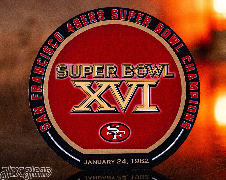 San Francisco 49ers Super Bowl XVI "DOUBLE PLAY" On The Shelf or On The Wall
