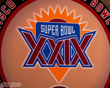 VARSITY Collection- SINGLE Layer Super Bowl XXIX San Francisco 49ers Metal Wall Art