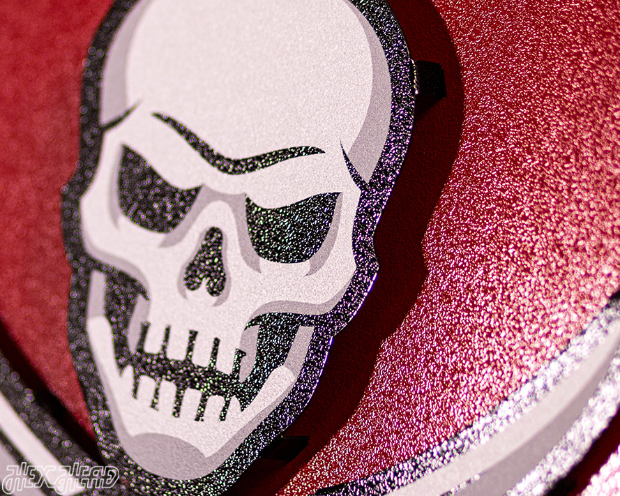 Tampa Bay Buccaneers "Buc's Jolly Roger Flag" 3D Vintage Metal Wall Art