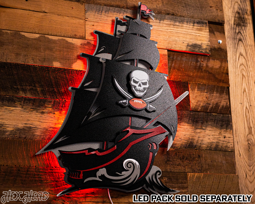 Tampa Bay Buccaneers Ship 3D Vintage Metal Wall Art