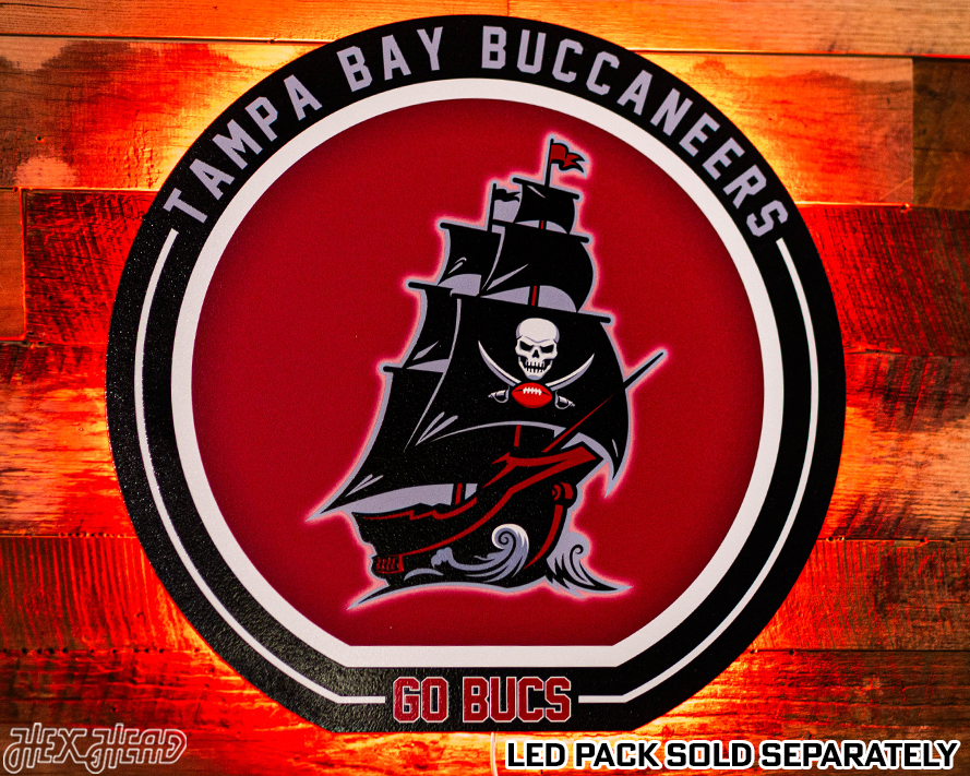 VARSITY Collection- SINGLE Layer Tampa Bay Buccaneers Metal Wall Art