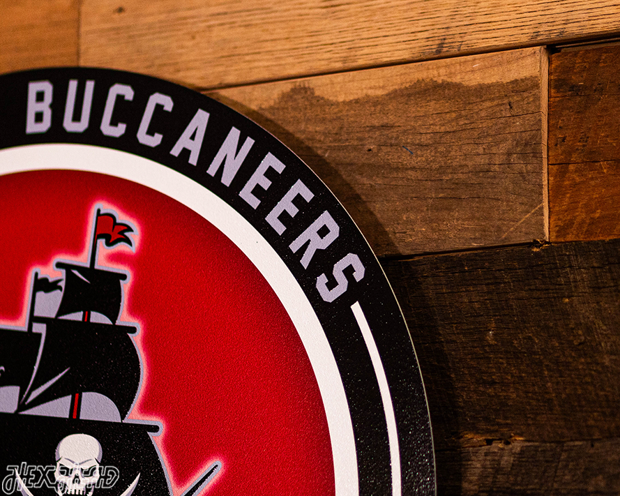 VARSITY Collection- SINGLE Layer Tampa Bay Buccaneers Metal Wall Art