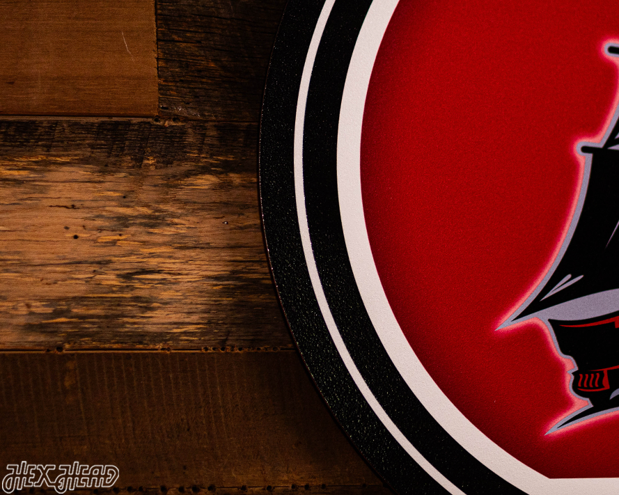 VARSITY Collection- SINGLE Layer Tampa Bay Buccaneers Metal Wall Art