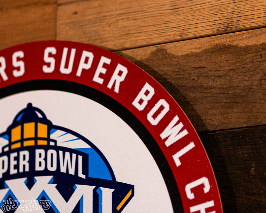 VARSITY Collection- SINGLE Layer Super Bowl XXXVII Tampa Bay Buccaneers Metal Wall Art