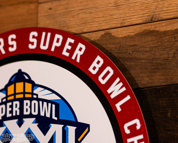 VARSITY Collection- SINGLE Layer Super Bowl XXXVII Tampa Bay Buccaneers Metal Wall Art