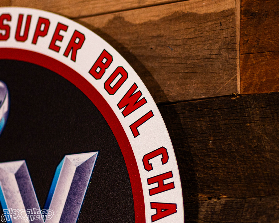 VARSITY Collection- SINGLE Layer Super Bowl LV Tampa Bay Buccaneers Metal Wall Art