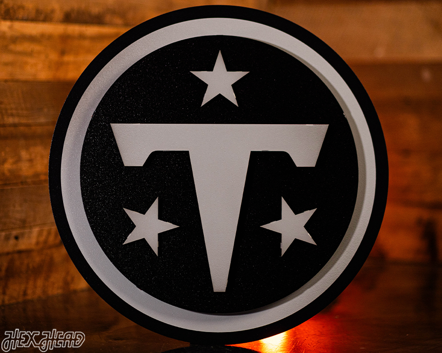 MONOCHROME - Tennessee Titans 3D Vintage Metal Wall Art