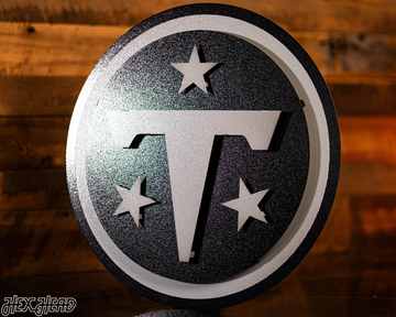 MONOCHROME - Tennessee Titans 3D Vintage Metal Wall Art