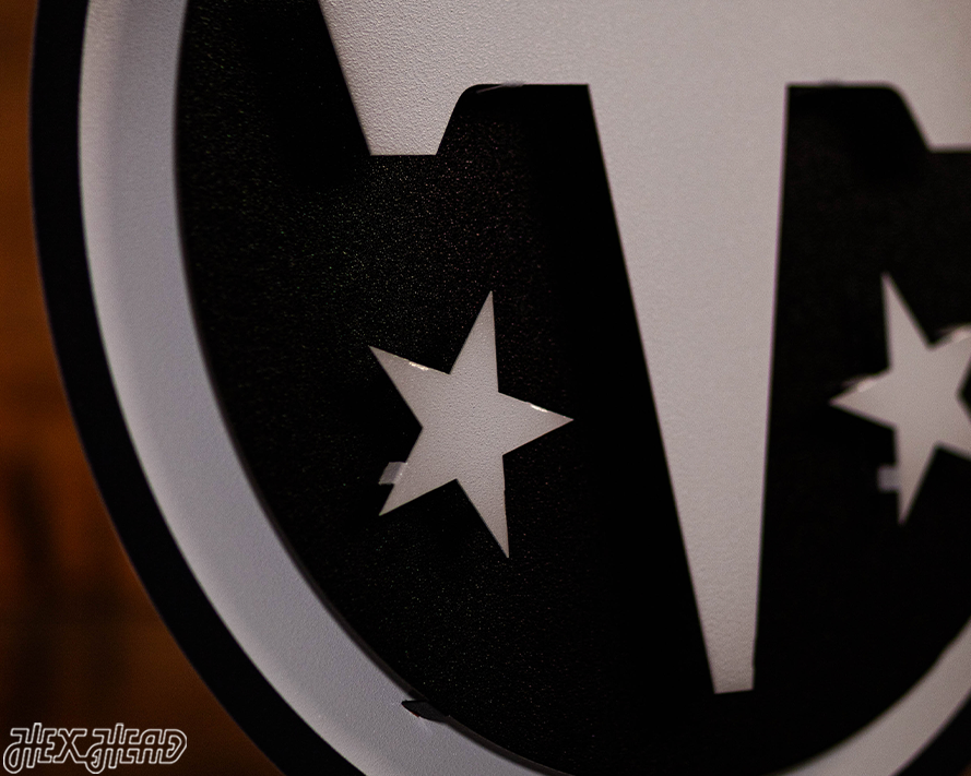 MONOCHROME - Tennessee Titans 3D Vintage Metal Wall Art