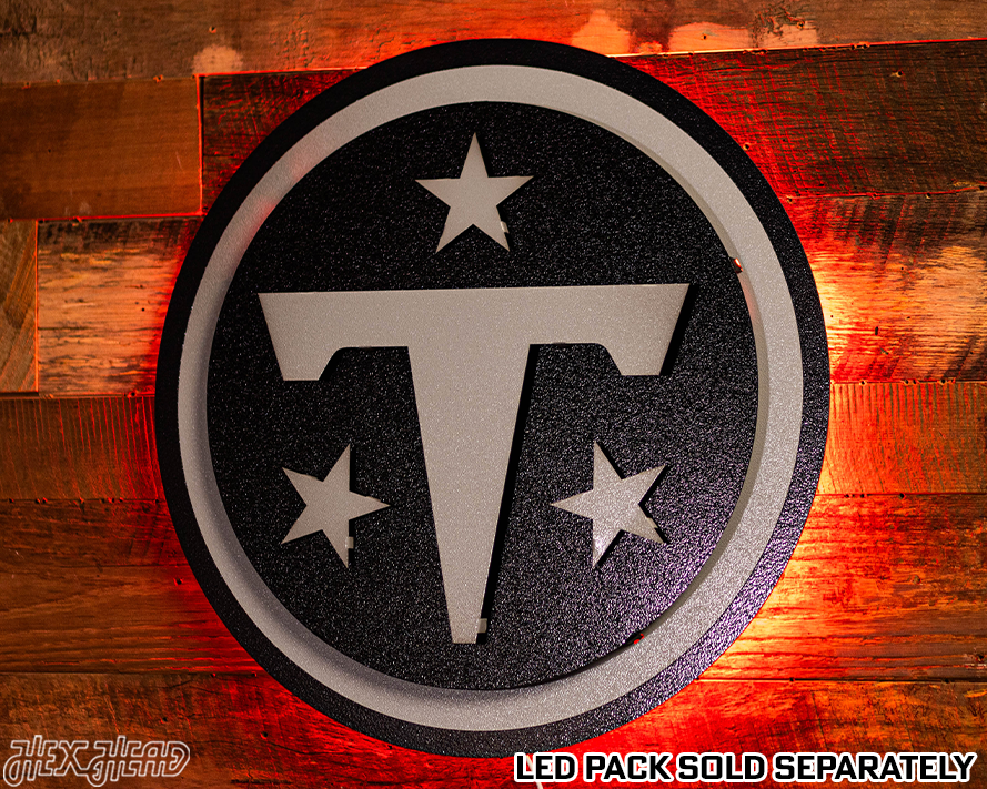 MONOCHROME - Tennessee Titans 3D Vintage Metal Wall Art
