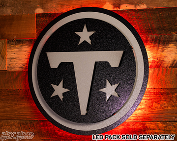 MONOCHROME - Tennessee Titans 3D Vintage Metal Wall Art