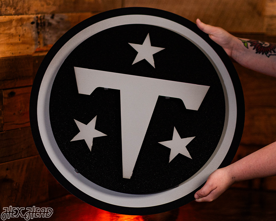 MONOCHROME - Tennessee Titans 3D Vintage Metal Wall Art
