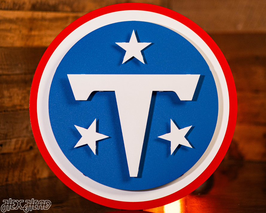Tennessee Titans 3D Vintage Metal Wall Art