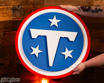 Tennessee Titans 3D Vintage Metal Wall Art