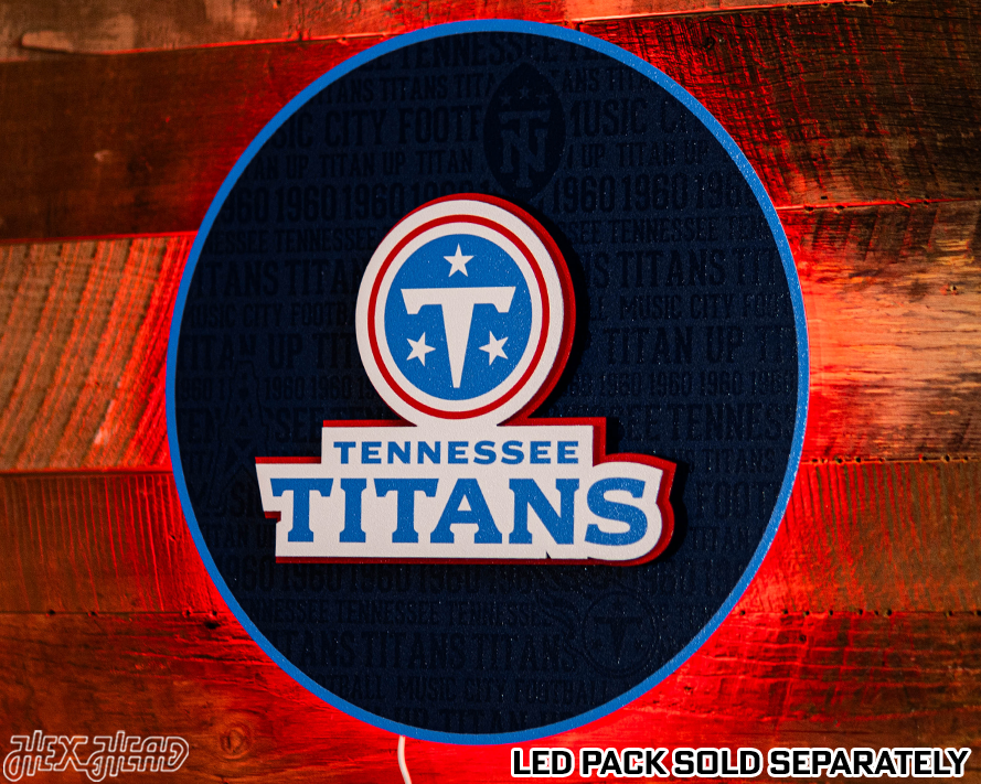 Tennessee Titans CRAFT SERIES 3D Embossed Metal Wall Art