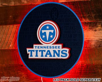 Tennessee Titans CRAFT SERIES 3D Embossed Metal Wall Art