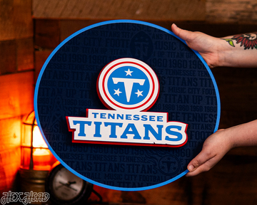 Tennessee Titans CRAFT SERIES 3D Embossed Metal Wall Art