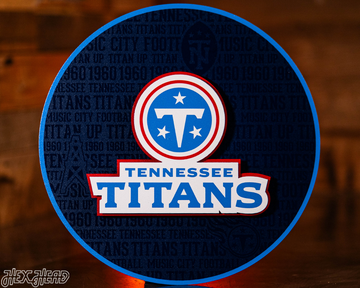 Tennessee Titans CRAFT SERIES 3D Embossed Metal Wall Art