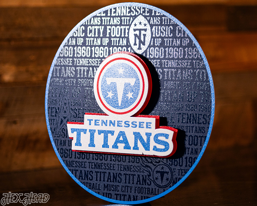 Tennessee Titans CRAFT SERIES 3D Embossed Metal Wall Art