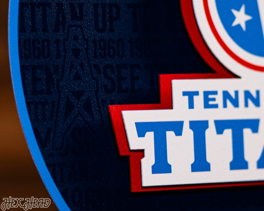 Tennessee Titans CRAFT SERIES 3D Embossed Metal Wall Art