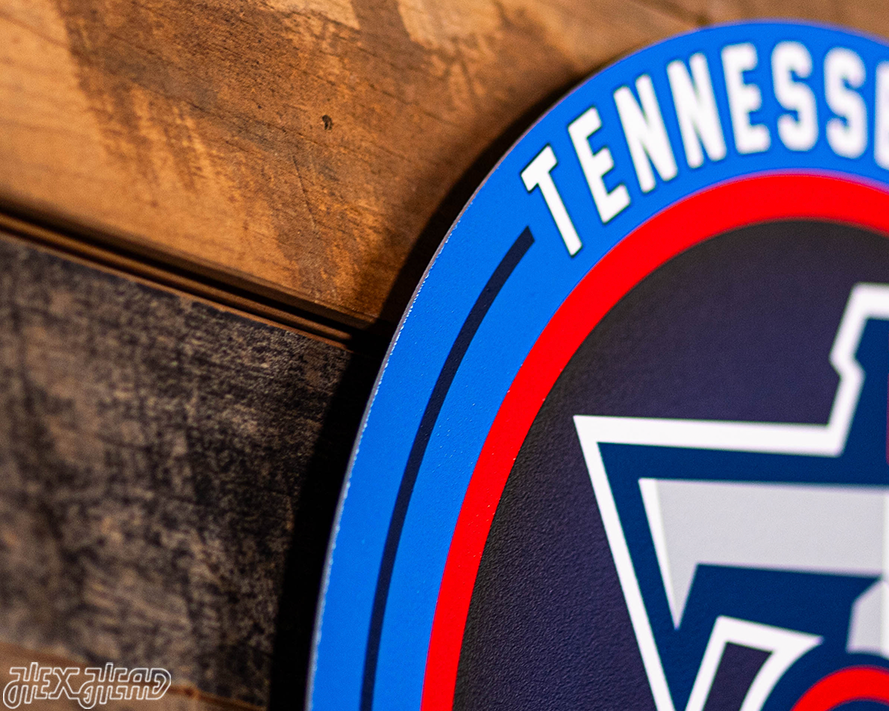 VARSITY Collection- Single Layer Tennessee Titans Metal Wall Art