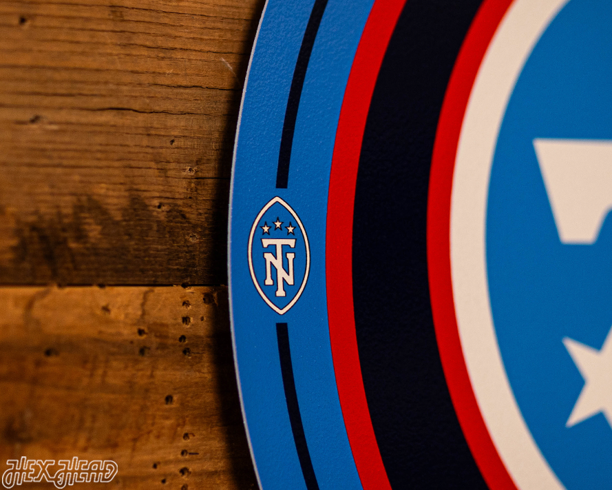VARSITY Collection- Single Layer Tennessee Titans Metal Wall Art