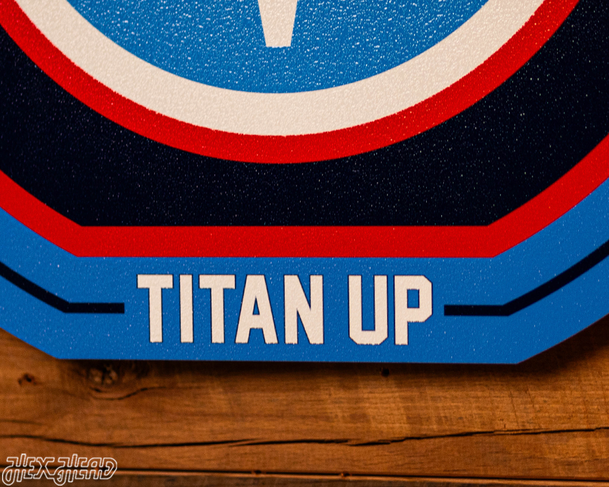 VARSITY Collection- Single Layer Tennessee Titans Metal Wall Art