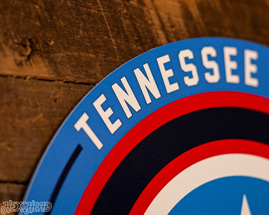 VARSITY Collection- Single Layer Tennessee Titans Metal Wall Art
