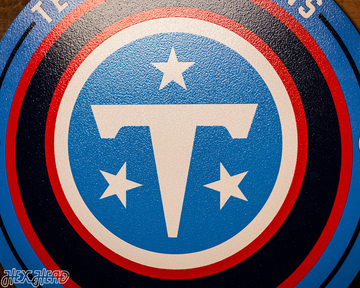 VARSITY Collection- Single Layer Tennessee Titans Metal Wall Art