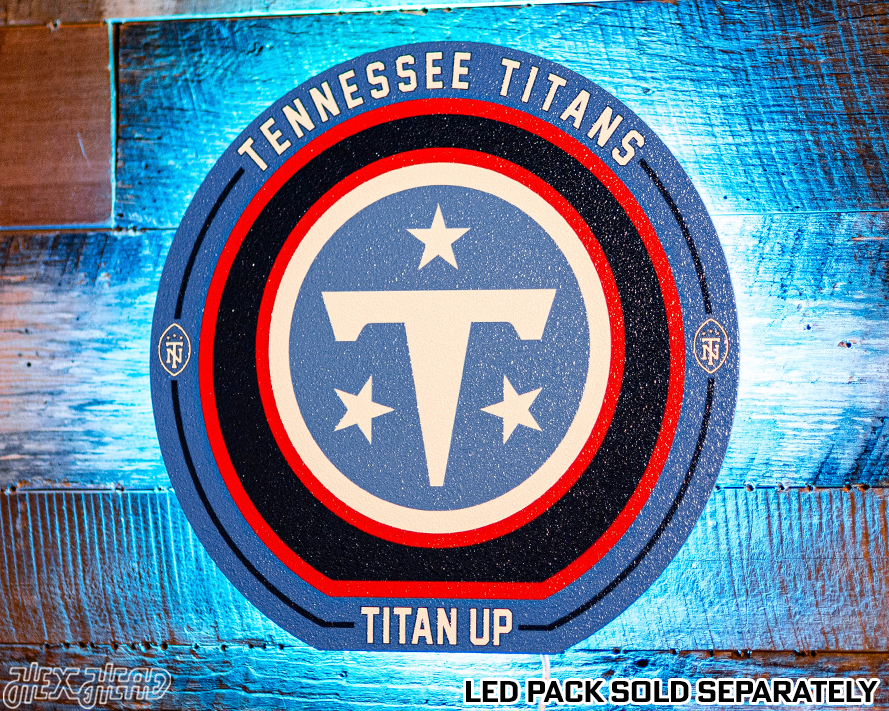 VARSITY Collection- Single Layer Tennessee Titans Metal Wall Art