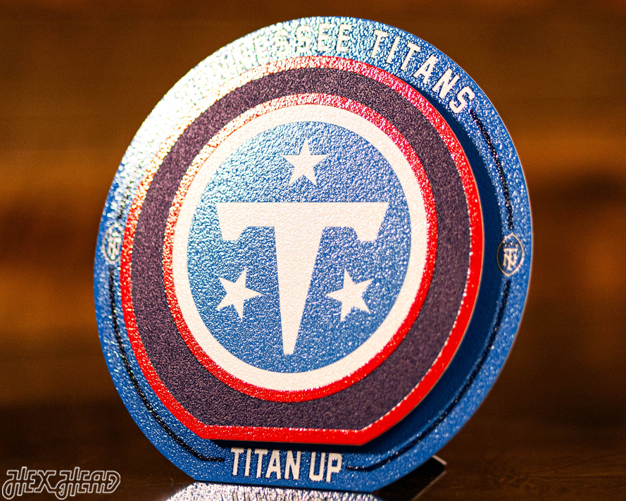 Tennessee Titans "Double Play" On the Shelf or on the Wall Art