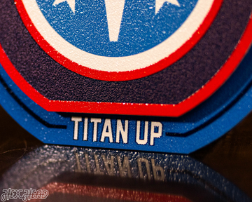 Tennessee Titans "Double Play" On the Shelf or on the Wall Art