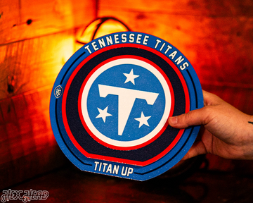 Tennessee Titans "Double Play" On the Shelf or on the Wall Art