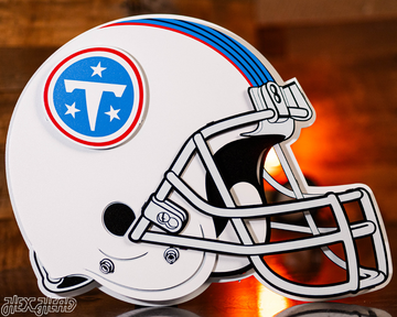 Tennessee Titans BLITZ Collection - 8 Layer Helmet 3D Vintage Metal Wall Art