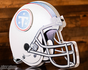 Tennessee Titans BLITZ Collection - 8 Layer Helmet 3D Vintage Metal Wall Art